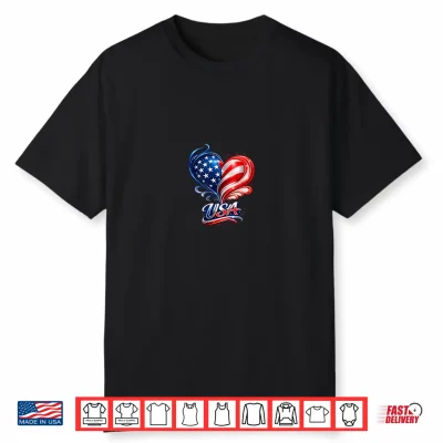 Usa Heart Love Shirt