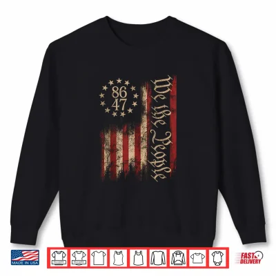 Sweatshirt US Flag Retro Vintage 8647 Tee Shirt