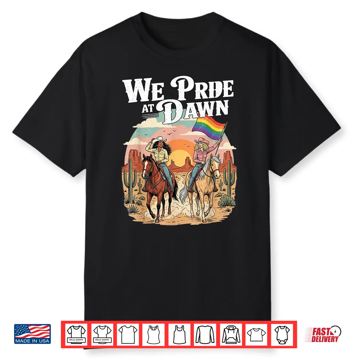 We Pride At Dawn Vintage Lesbian Pride Western Lgbtq Cowgirl Shirt We Pride At Dawn Vintage Lesbian Pride Western Lgbtq Cowgirl Shirt