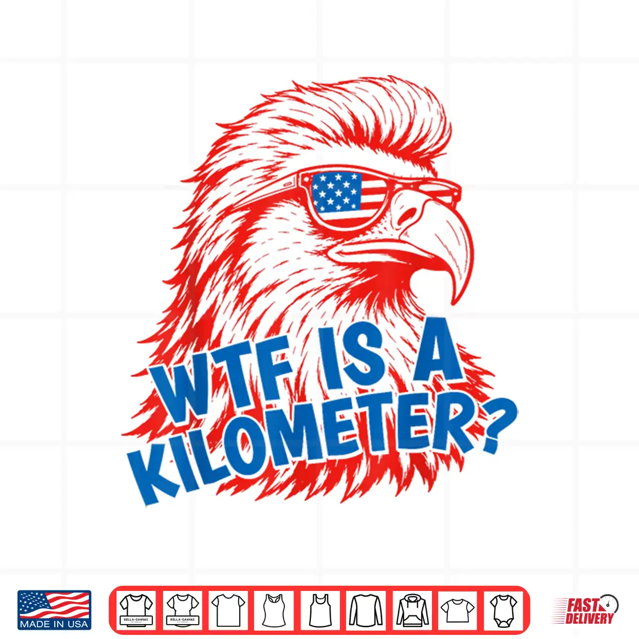 Wtf Is A Kilometer Patriotic Eagle Humor 4Th Of July Shirt Wtf Is A Kilometer Patriotic Eagle Humor 4Th Of July Shirt