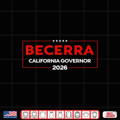 Xavier Becerra For Governor Of California 2026 Us Flag Retro Shirt 4 Design Xavier Becerra for Governor of California 2026 US Flag Retro Shirt