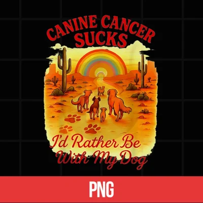 Digital Canine Cancer Sucks Rather Be Dog Shirt
