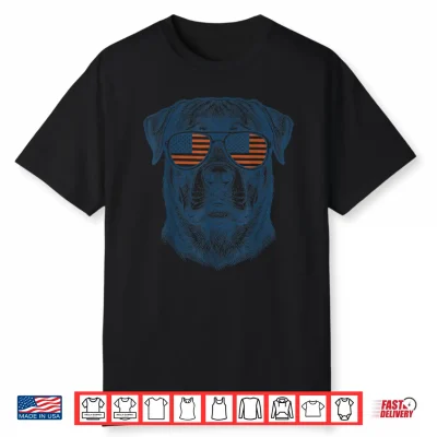 Patriotic Rottweiler Dog Mom Dad 4Th July Vintage Shirt