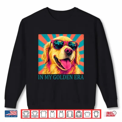 Sweatshirt Funny in My Golden Retriever Era Cool Dog Mom Graphic Shirt