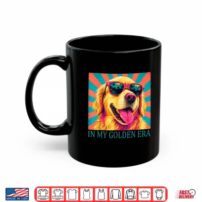 Mug Funny in My Golden Retriever Era Cool Dog Mom Graphic Shirt