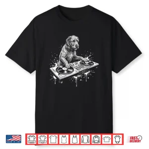 Irish Wolfhound Dj Dog Lover Graphic Performance Shirt