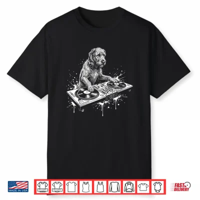 Irish Wolfhound Dj Dog Lover Graphic Performance Shirt