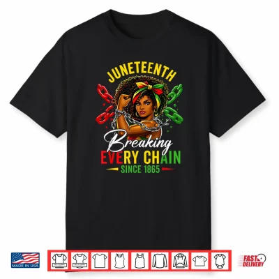 Breaking Every Chain Since 1865 Juneteenth Freedom Women Shirt