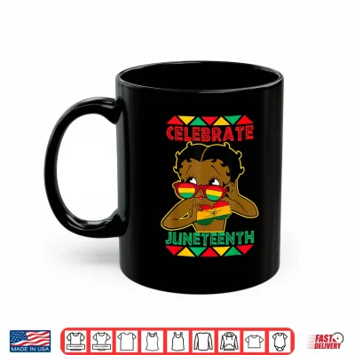 Mug Black Girl Celebrate Juneteenth 1865 African Pride Kids Shirt