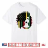 Juneteenth Black Women Girl Afro African Americans Flag Shirt