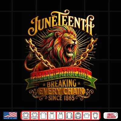Design Juneteenth Breaking Every Chain Since 1865 Black Freedom Men Shirt