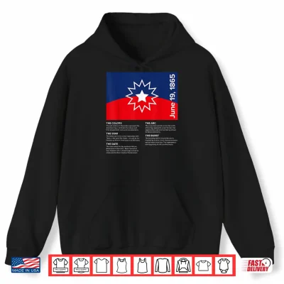 Hoodie Juneteenth Flag Meaning Shirt