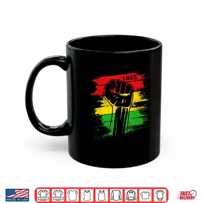 Mug Vintage Juneteenth 1865 Black African American Men Women Shirt