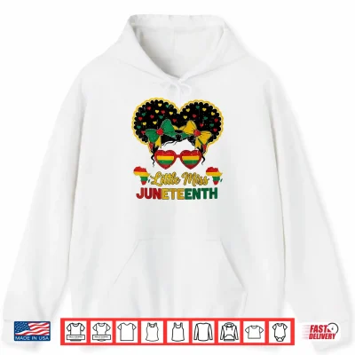 Hoodie Afro Black Girl Juneteenth 1865 African Pride Celebration Shirt