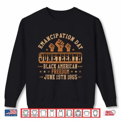 Sweatshirt 1865 Juneteenth Celebrating Black Freedom African Men Women Shirt