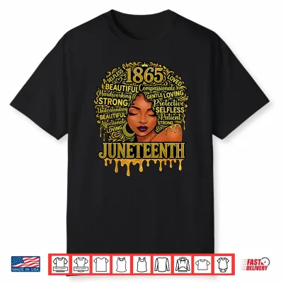 Juneteenth 1865 Freedom Black Queen Women Juneteenth Shirt
