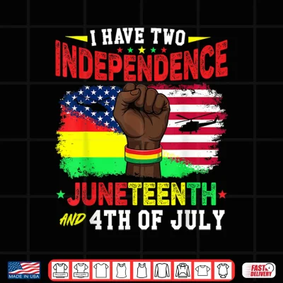 Design Juneteenth 1865 African American Flag 4th of July Black Men Shirt