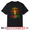 Juneteenth Black History Lion Black Freedom 1865 Men Women Shirt
