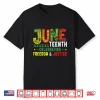 Juneteenth Celebrating Black Freedom Justice Afro Men Women Shirt