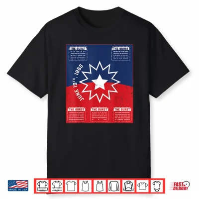 Juneteenth Flag Black Freedom Day 1865 African Men Women Shirt