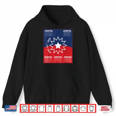 Hoodie Juneteenth Flag Black Freedom Day 1865 African Men Women Shirt