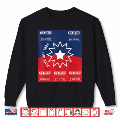 Sweatshirt Juneteenth Flag Black Freedom Day 1865 African Men Women Shirt