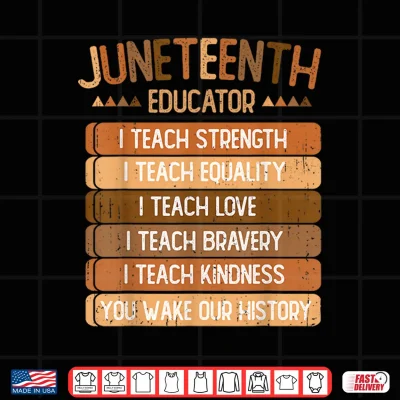 Design Juneteenth Educator Melanin Black Teacher African Men Women Shirt