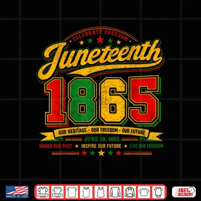 Design Juneteenth Freeish 1865 Celebrate Freedom Day Black History Shirt