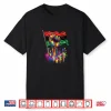 Juneteenth Proud Afro Hand Colorful Dripped Costume Strong Shirt