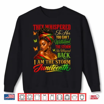 Sweatshirt Juneteenth Shirts Women Girls Black African America Freedom Shirt