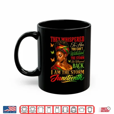 Mug Juneteenth Shirts Women Girls Black African America Freedom Shirt