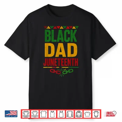 Retro Black Dad Juneteenth Black History For Men Shirt