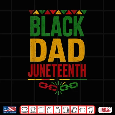 Design Retro Black Dad Juneteenth Black History for Men Shirt