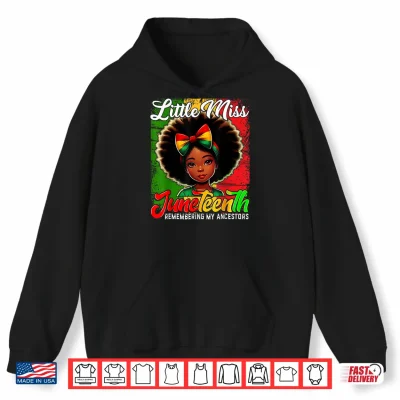 Hoodie Women Black Girls Juneteenth Shirt