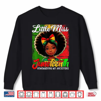 Sweatshirt Women Black Girls Juneteenth Shirt