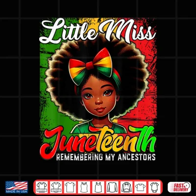 Design Women Black Girls Juneteenth Shirt