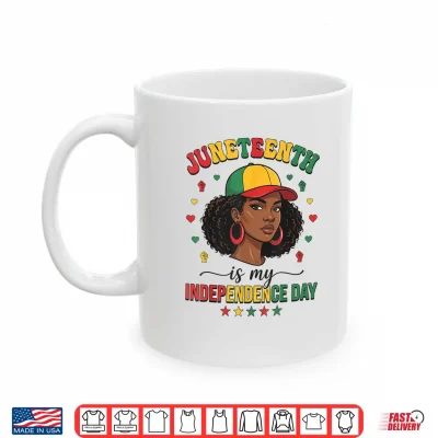 Mug Juneteenth 1865 Freedom Day Black Women Girl African Afro Shirt