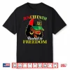 Juneteenth Black Afro Girl With Cap Woman Rooted In Freedom Shirt