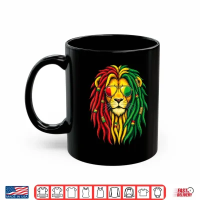 Mug Juneteenth Lion Black Pride African Freedom Day Since 1865 Shirt