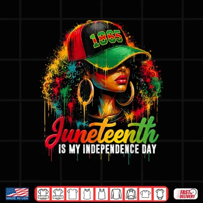 Design Juneteenth is My Independence Day Black African Women Shirt