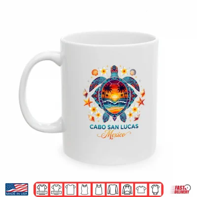 Mug Cabo San Lucas Mexico Turtle Tropical Beach Sunset Summer Shirt