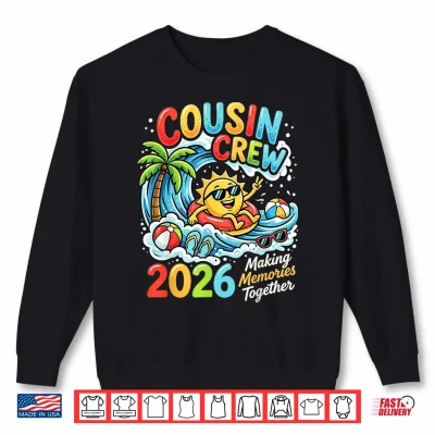 Sweatshirt Cousin Crew 2026 Vacation Summer Memories Matching Family Shirt