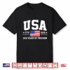 Patriotic Usa 1776 2026 American Flag 4Th Of July Shirt