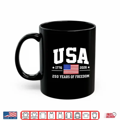 Mug Patriotic USA 1776 2026 American Flag 4th of July Shirt