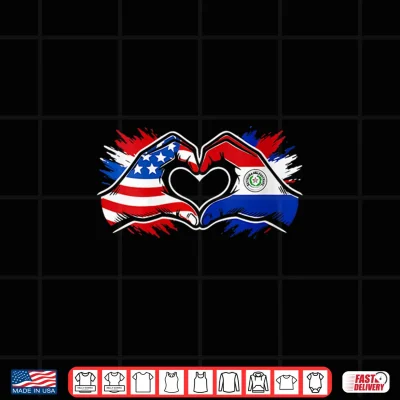 Design Paraguay American Flag Shirt