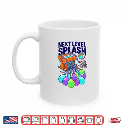 Mug Splash Fun Summer Enthusiast Water Balloon Humor Performance Shirt