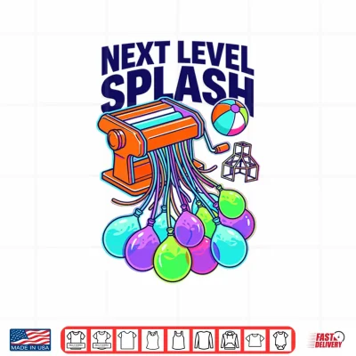 Design Splash Fun Summer Enthusiast Water Balloon Humor Performance Shirt