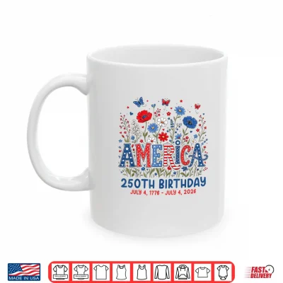 Mug 250 Years of America Anniversary 250th Birthday USA Women Shirt