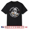 Whiskey Goes In Wisdom Comes Out Monkey Funny Whiskey Humor Shirt