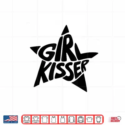Design Retro Lesbian Pride Funny Girl Kisser LGBTQ Pride Month Shirt